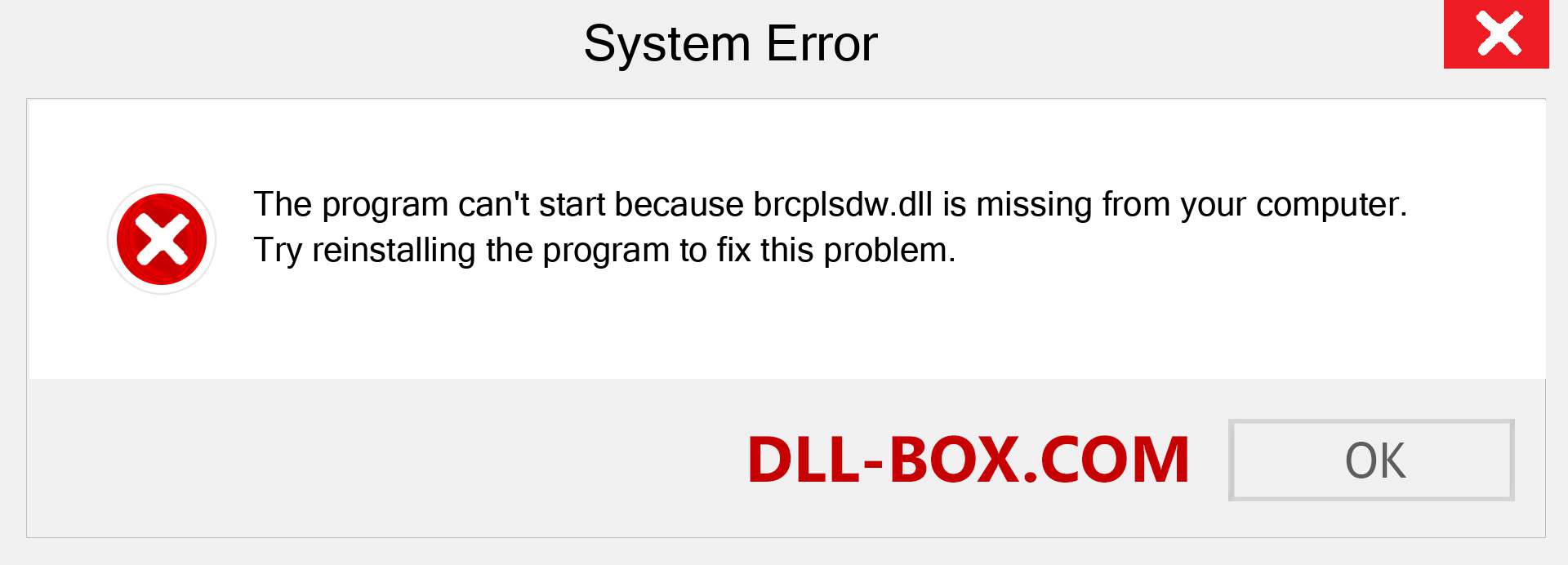  brcplsdw.dll file is missing?. Download for Windows 7, 8, 10 - Fix  brcplsdw dll Missing Error on Windows, photos, images